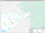 Amador Wall Map Premium Style