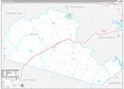 Amelia Wall Map Premium Style