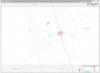 Andrews Wall Map Premium Style