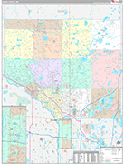 Anoka Wall Map Premium Style