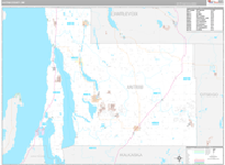 Antrim Wall Map Premium Style