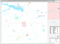 Appanoose Wall Map Premium Style