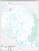 Arkansas Wall Map Premium Style
