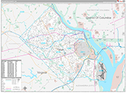 Arlington Wall Map Premium Style