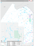 Aroostook Wall Map Premium Style