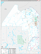 Aroostook Wall Map Premium Style