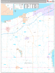 Ashtabula Wall Map Premium Style