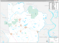 Avoyelles Wall Map Premium Style