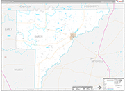 Baker Wall Map Premium Style