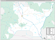 Baker Wall Map Premium Style