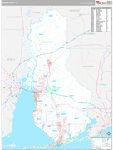 Baldwin Wall Map Premium Style