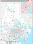 Baltimore Wall Map Premium Style