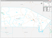 Bandera Wall Map Premium Style