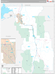 Bannock Wall Map Premium Style