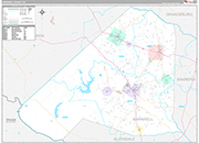 Barnwell Wall Map Premium Style