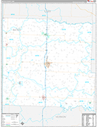 Bates Wall Map Premium Style