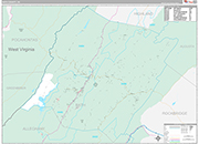Bath Wall Map Premium Style