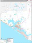 Bay Wall Map Premium Style