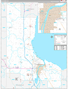 Bay Wall Map Premium Style