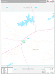 Baylor Wall Map Premium Style