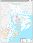 Beaufort Wall Map Premium Style