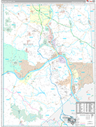 Beaver Wall Map Premium Style