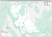 Beaverhead Wall Map Premium Style