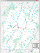 Bedford Wall Map Premium Style