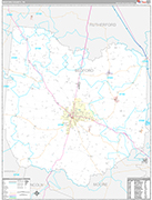 Bedford Wall Map Premium Style