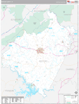 Bedford Wall Map Premium Style