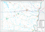 Belmont Wall Map Premium Style