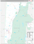 Bennington Wall Map Premium Style