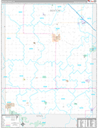 Benton Wall Map Premium Style