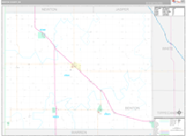 Benton Wall Map Premium Style