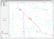 Benton Wall Map Premium Style