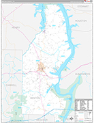 Benton Wall Map Premium Style