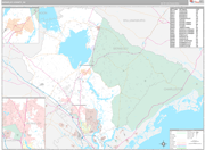 Berkeley Wall Map Premium Style