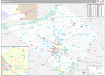 Berks Wall Map Premium Style