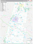 Berkshire Wall Map Premium Style