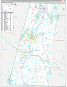 Berkshire Wall Map Premium Style