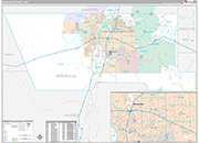 Bernalillo Wall Map Premium Style