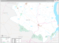 Bertie Wall Map Premium Style