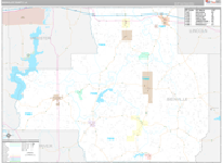 Bienville Wall Map Premium Style