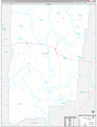 Blaine Wall Map Premium Style