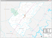 Bledsoe Wall Map Premium Style