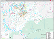 Blount Wall Map Premium Style