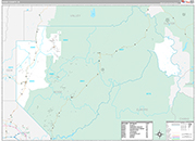 Boise Wall Map Premium Style