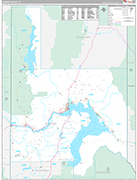 Bonner Wall Map Premium Style