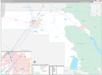 Bonneville Wall Map Premium Style