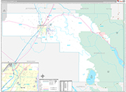 Bonneville Wall Map Premium Style